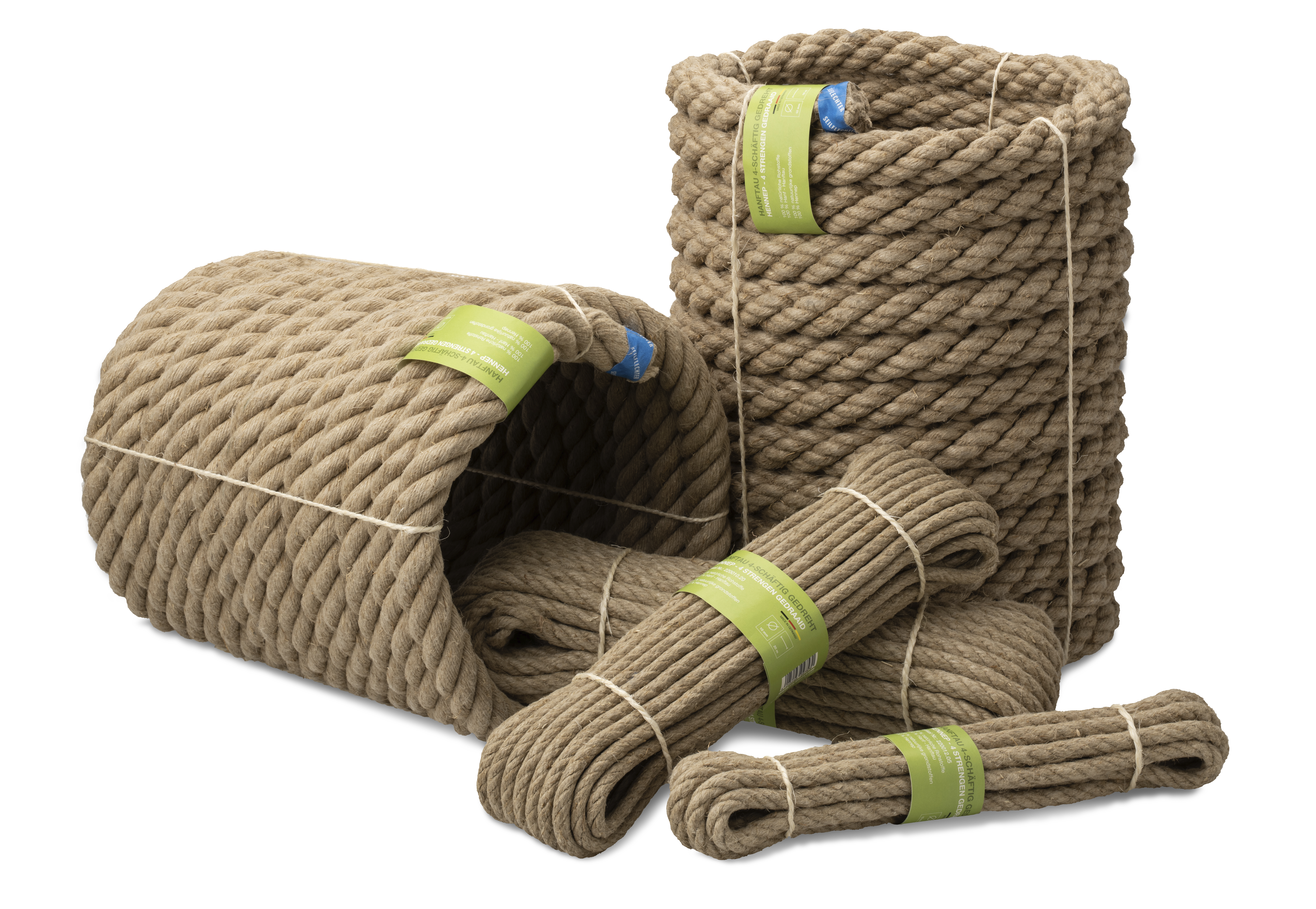Natur-Hanfseil gedreht